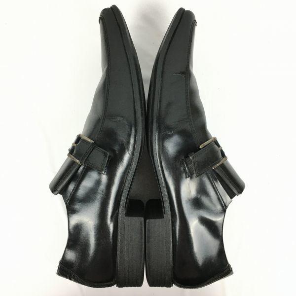 Mr.JUNKO Monk Strap Business Shoes [27.0/Black] Leather Dress Shoes(USED)