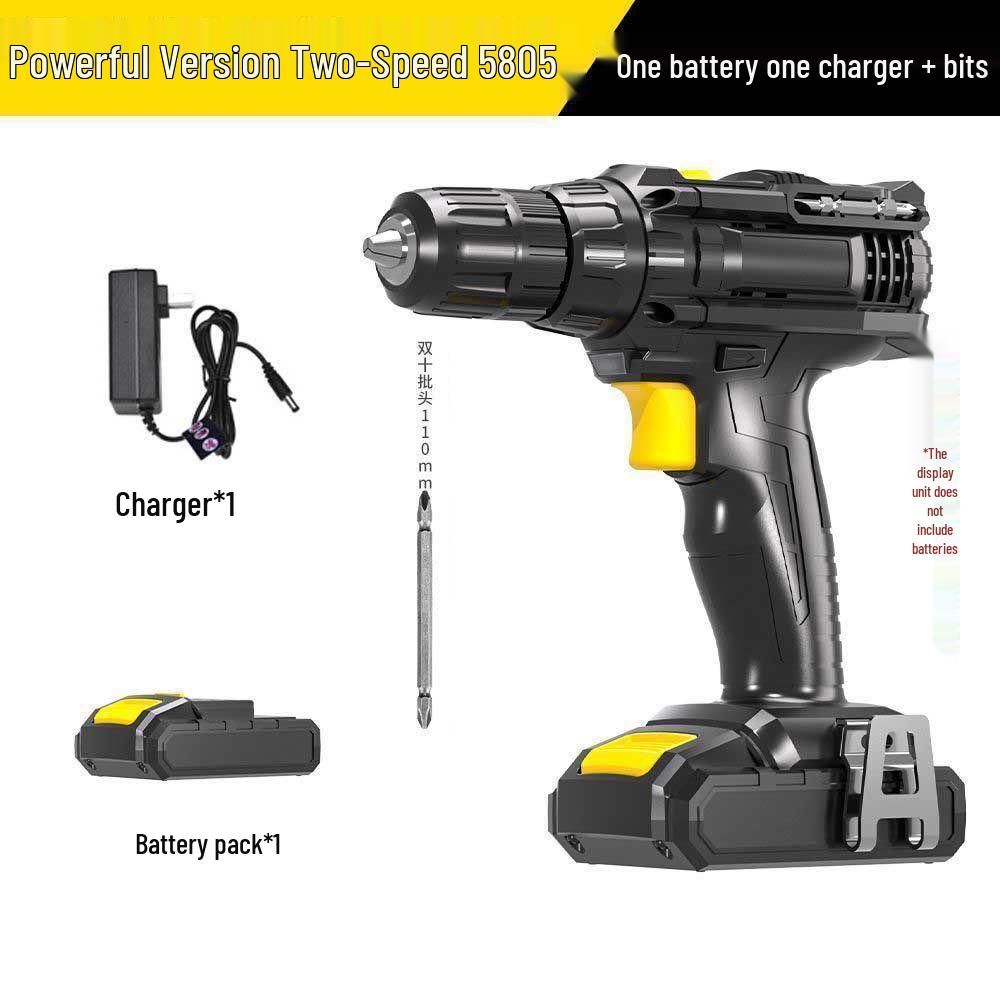 21V Rechargeable Handheld Drill with Lithium Battery and Pistol Grip Screwdriver
