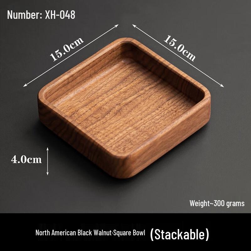 Wuto North American Black Walnut Rectangular Tray