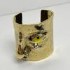 Vintage Facial Features Bracelet Exaggerated 3D Design Open Bangle Hand Crafted Open Cuff Cuff Bracelet