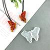 Keychain Silicone Mold Butterfly-Silicone Mold for Car Pendant Home Decors Crystal Epoxy Resin Mold Jewelry Making Mold