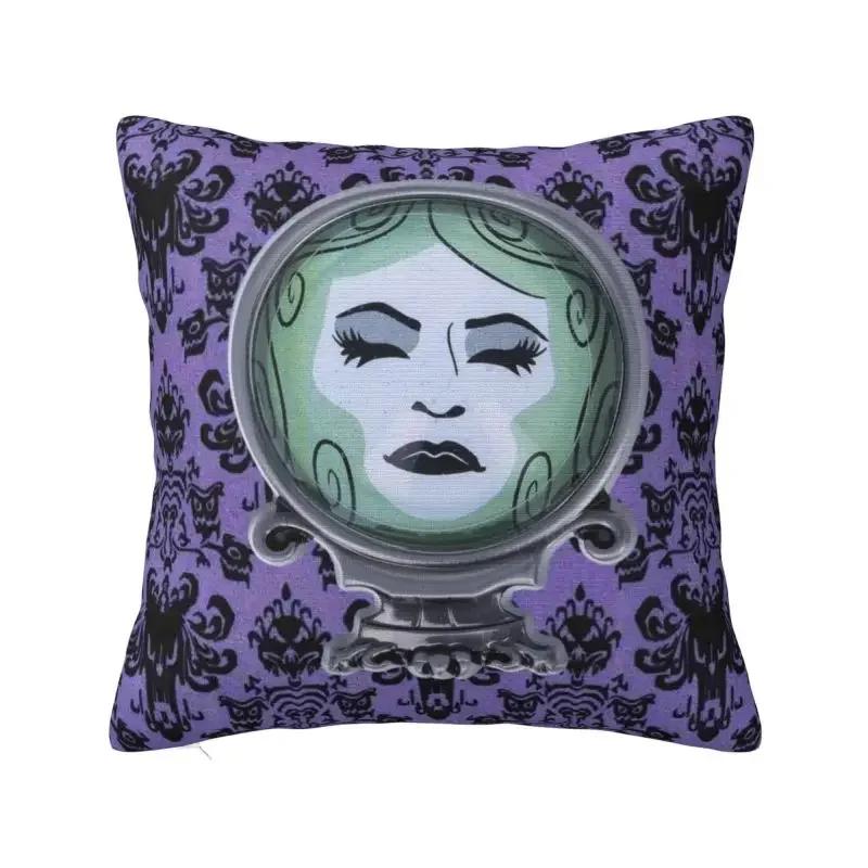Fashion Haunted Mansion Logo Cushion Covers Halloween Grimace Ghosts Throw Pillow for Sofa Car Square Pillowcase Decoration