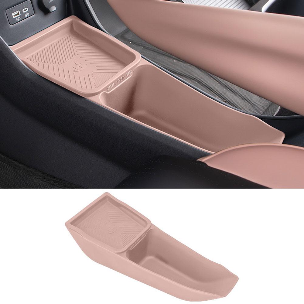 For BYD Seagull Central Control Storage Box Armrest Double Storage Storage Box Silicone Interior Supplies Car Accessories Tools