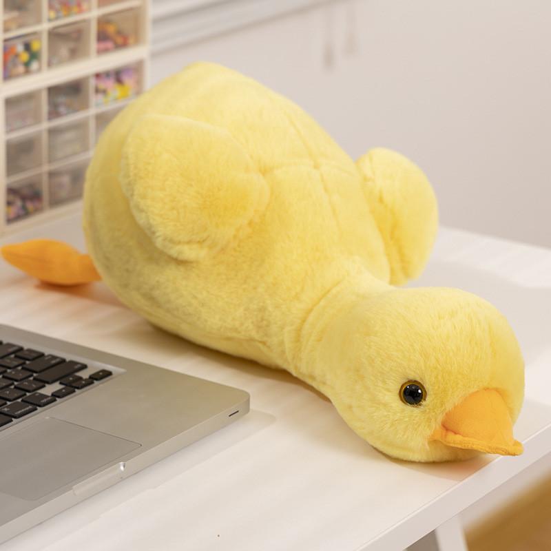 Snuggly And Soft White Goose Pillow Doll Ideal For Kids Room Decor Comfort And