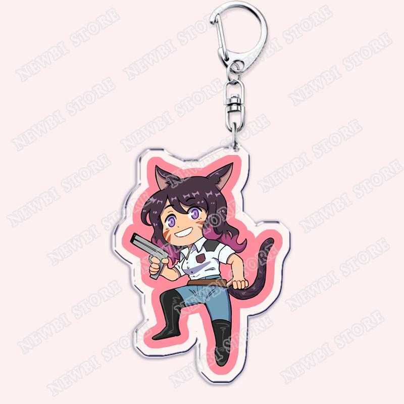 Hot Game Keychains for Accessories Bag FFXIV Samurai Red Black Mage Summoner Gunbreaker Dancer Keyrings Machinist Fans Gifts