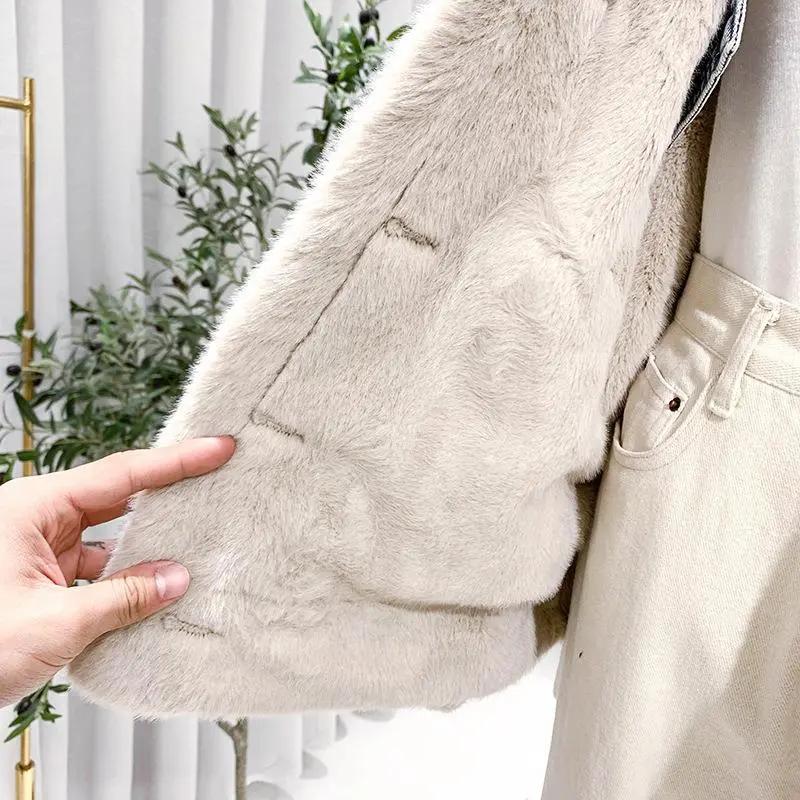 Dámská zimní oboustranná silná teplá džínová bunda jednořadé zapínání knoflíky patchworková džínová bunda