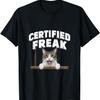 Funny Cat Meme Certified Freak Funny Cat Meme T-Shirt(1)