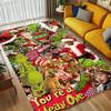 Grinch Christmas Living Room Non-Slip Area Rug Soft Carpet for Bedroom Game Playroom Sofa Office Home Decor Doormat Christmas Gift C9211459