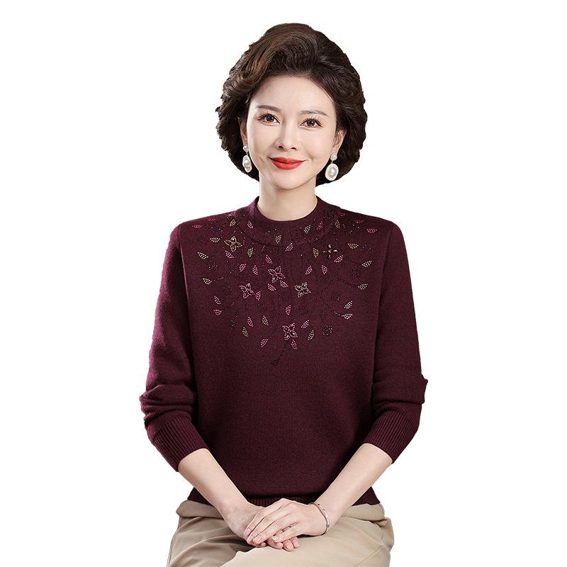 Women's Plus Velvet Thick Knit Sweater - Warm & Stylish Base Layer for Autumn/Winter