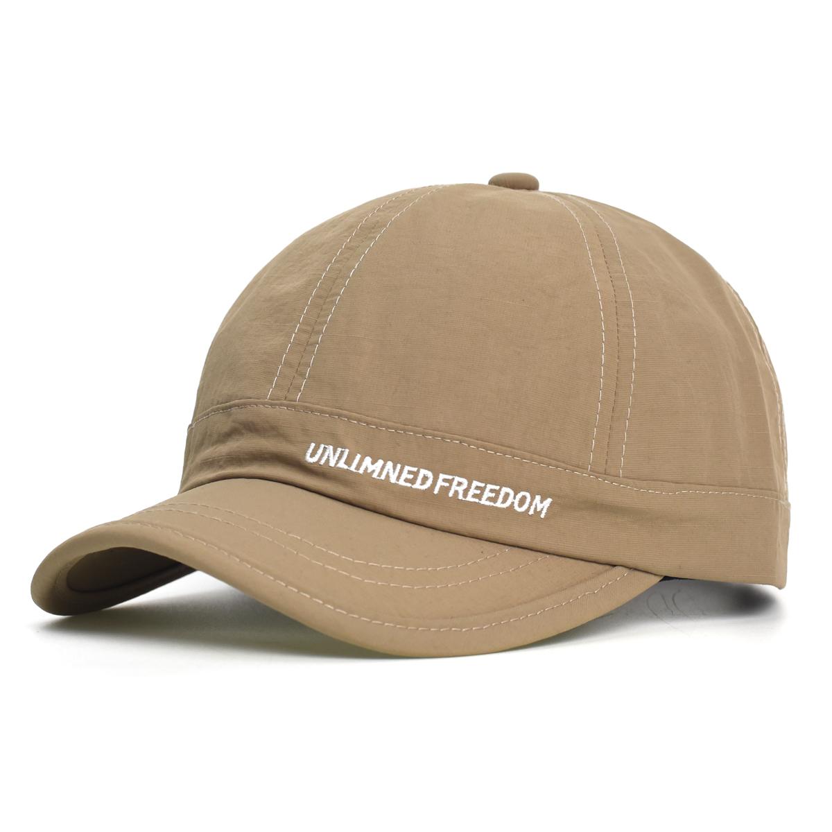 

Short Brim Baseball Cap Men Women Soft Vintage Dad Hat Adjustable Trucker Style Low Profile Caps Adjustable 56-59 cm