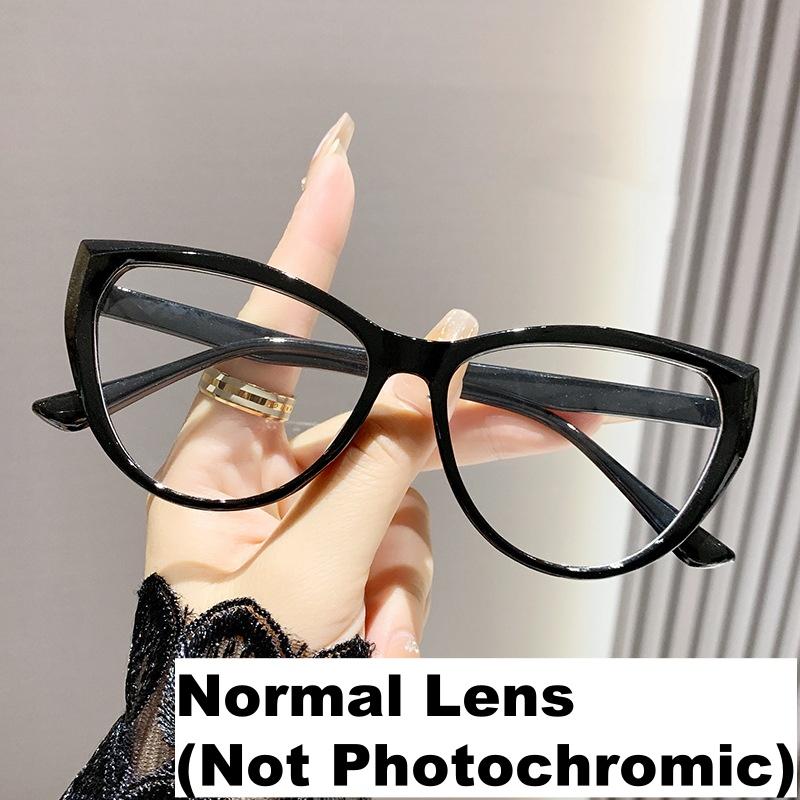 

Унисекс Фотохромные Очки для Близорукости Кошачий Глаз Модные Ретро Очки с Защитой от УФ Модные Солнцезащитные Очки для Мужчин Женщин Уличные -4.0