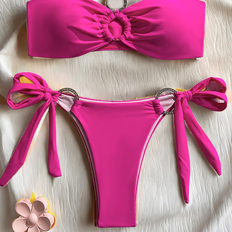Women's split swimsuit European and American sexy bikini new split swimsuit for women, triangle bikini