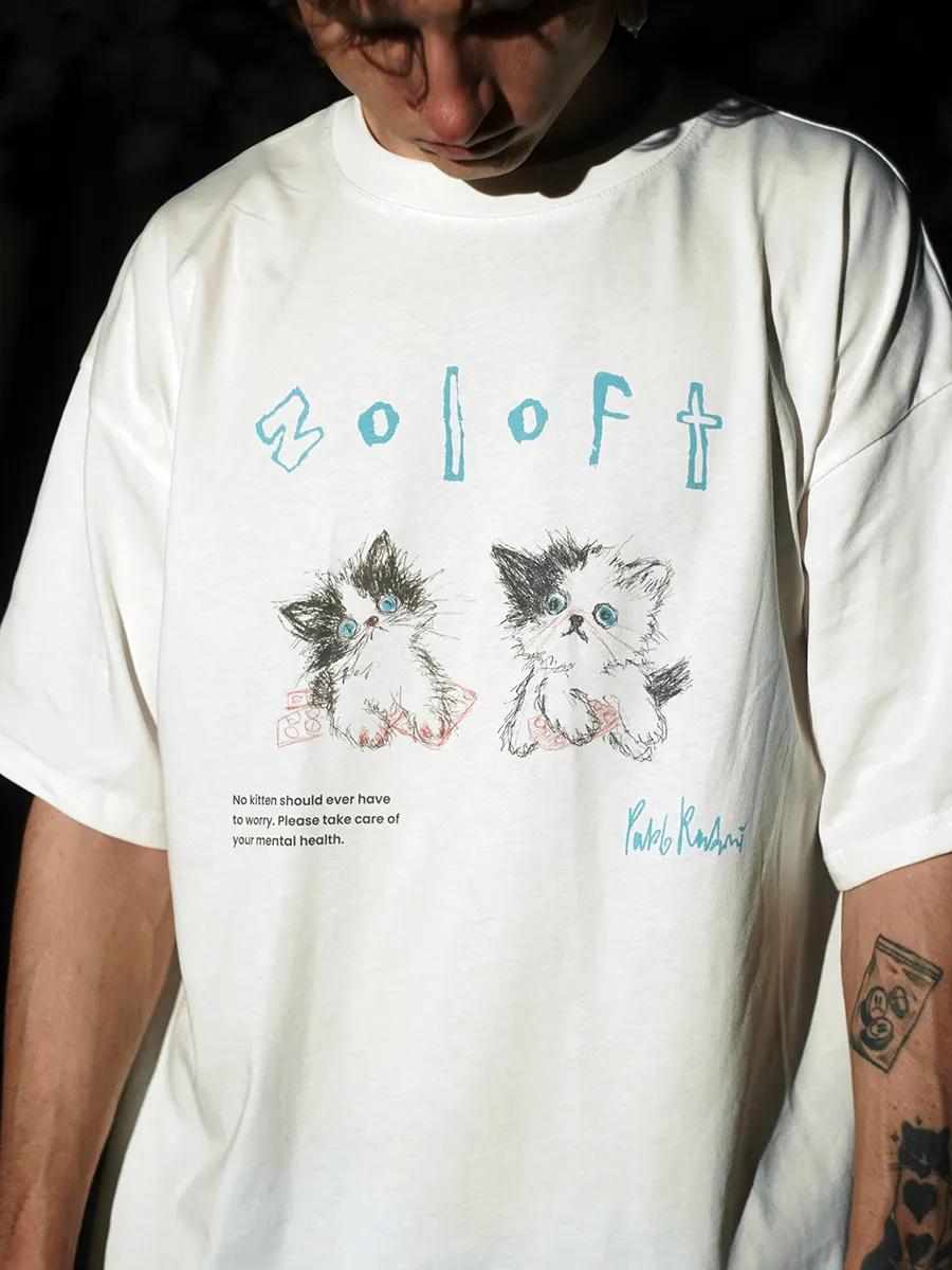 Teenage boys oversized printed T-shirt 4XL