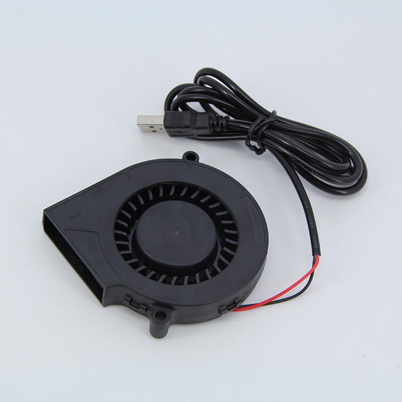 Ventilator de răcire turbo cu aer USB 5V DC 7,5cm 7515 75x75x15mm 75x15mm cu viteză pentru gătit în camping în aer liber