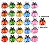 Wooden Ladybug Alphabet Matching Puzzle Double Sided Cards Words Letters Learning Toy Interactive Tabletop Game