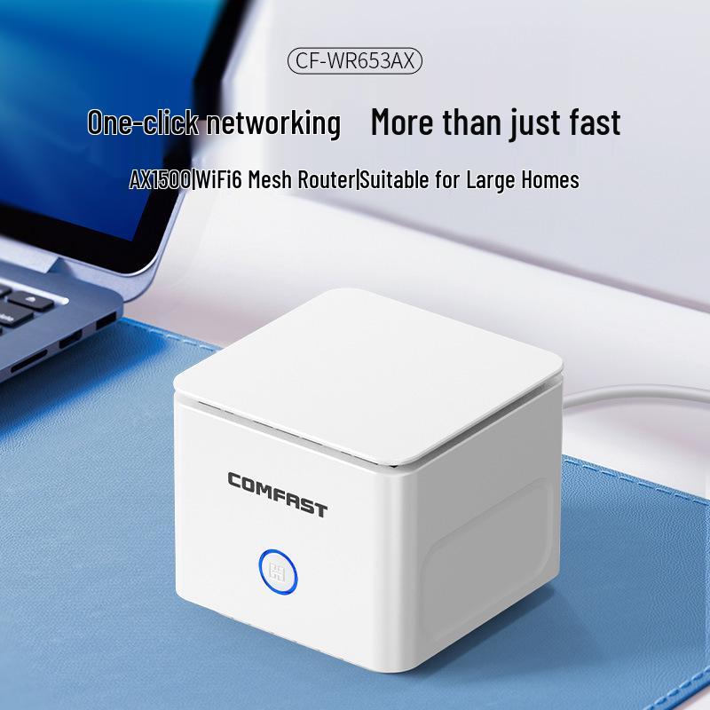 

COMFAST CF-WR653AX Dual-Band Gigabit WiFi 6 1500M Router with One-Key MESH Networking 2 білий