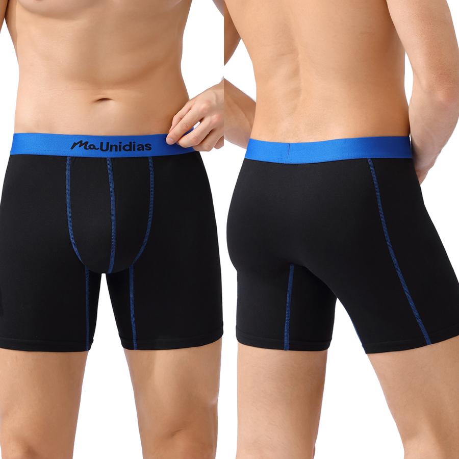 BONITOS 1Pcs Print Men Boxers Briefs Letter Elastic Waistband Men's Panties Sexy Comfortable