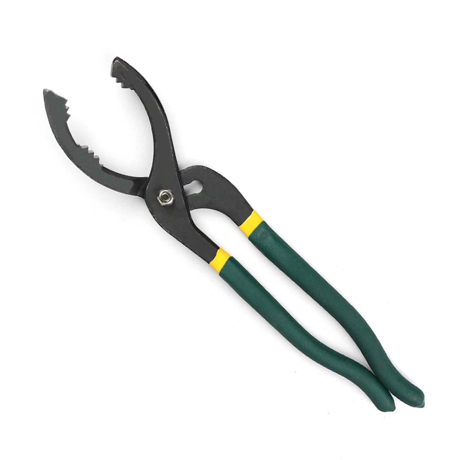 

12-дюймовый плоскогубцы для масляного фильтра, эффективный противоскользящий, удобный для удержания, универсальный, высокопрочный ключ для снятия