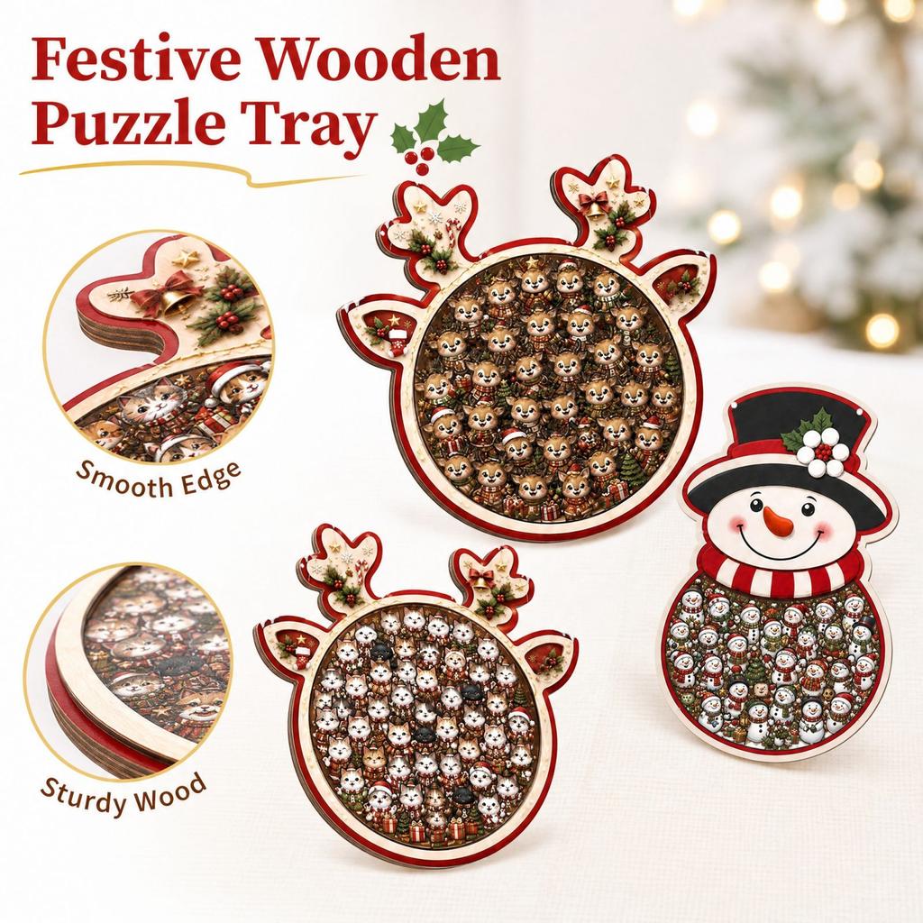 Christmas 2D Snowman with Antlers, Creative DIY for Wall Hanging and Tabletop Display
