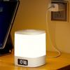 Dimmable Light Touch LED Night Light Time Display Desk Lamp Bedside Table Lamp  Home Decor
