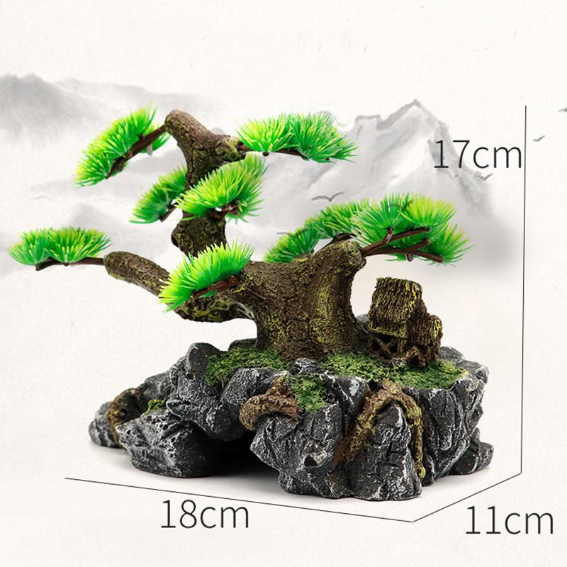 Смола Аквариум Рокарий Пещера Фигурка Аквариумы Ландшафтные Аксессуары для Офисного Стола Ландшафтные Украшения Домашний Декор