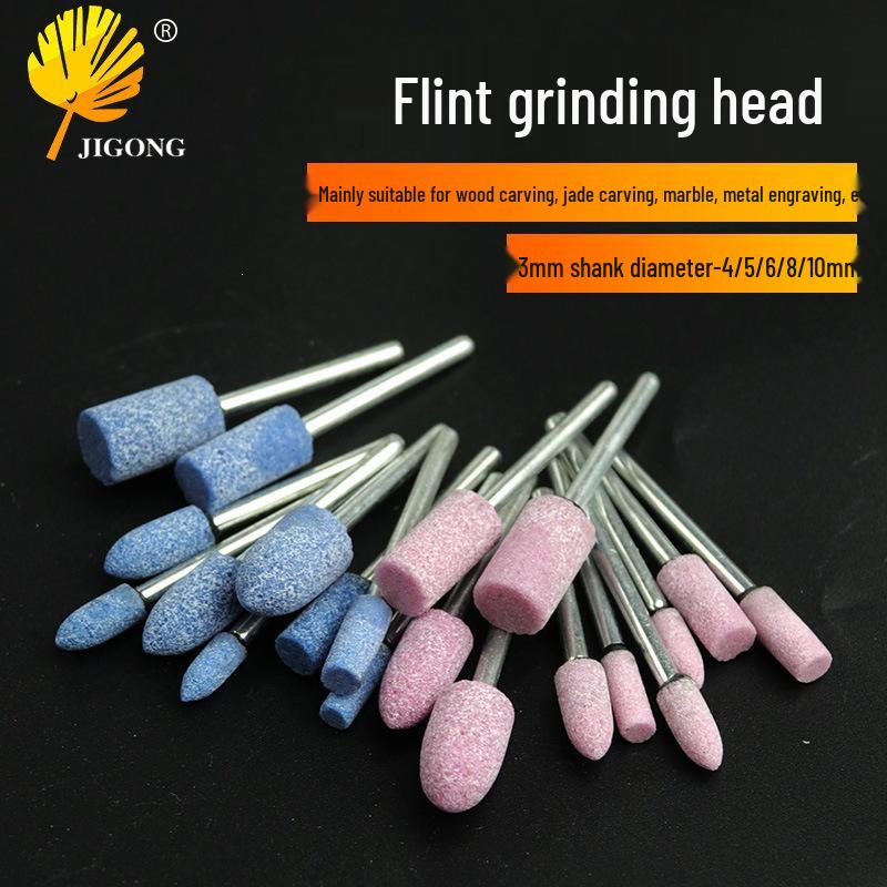 3mm Shank Flint Grinding & Polishing Bit - Pneumatic/Electric Tool Accessory