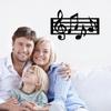 Wall Pendant Artistic Metal Music Note Wall Ornament Smooth Surface Elegant Wall Decoration for Home Party