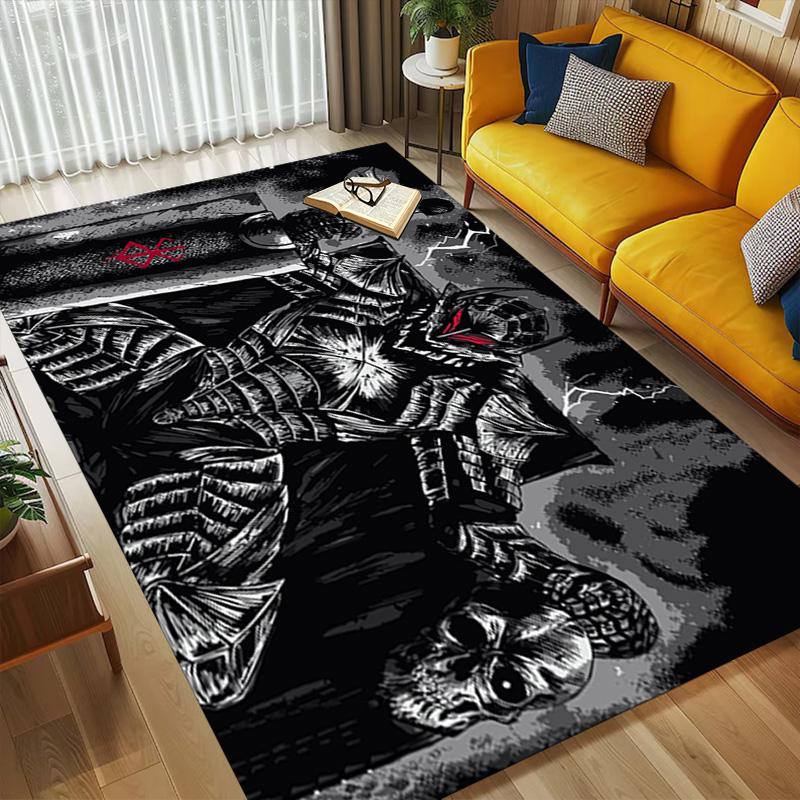 Dark Warrior Living Room Nonslip Area Rug Soft Carpet For Bedroom Game Playroom Sofa Office Home Decor Doormat Christmas Gift C9302123