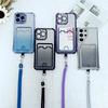 Lanyard Glitter Case For Xiaomi Redmi Note 14 13 12 Pro 14C 13C Mi 14T 13T 12T 11T Wallet Card Crossbody Cord Strap Pating Cover