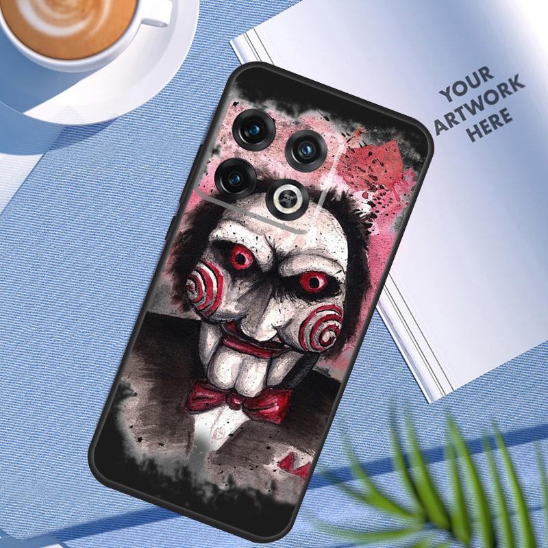Saw Jigsaw Puppet Case For OnePlus 12R 10T 10R 9R 8T 12 11 9 10 Pro Nord CE 3 Lite 2 2T CE4 N10 N20 N30 Cover
