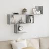 VidaXL Wall Shelf Sonoma Grey 100x15x70 Cm Engineered Wood 853196