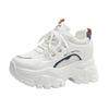 Inner Height Increase Dad Shoes Women's Small 2025 Spring New Thick-soled Mesh Breathable Casual Sports Little White Shoes