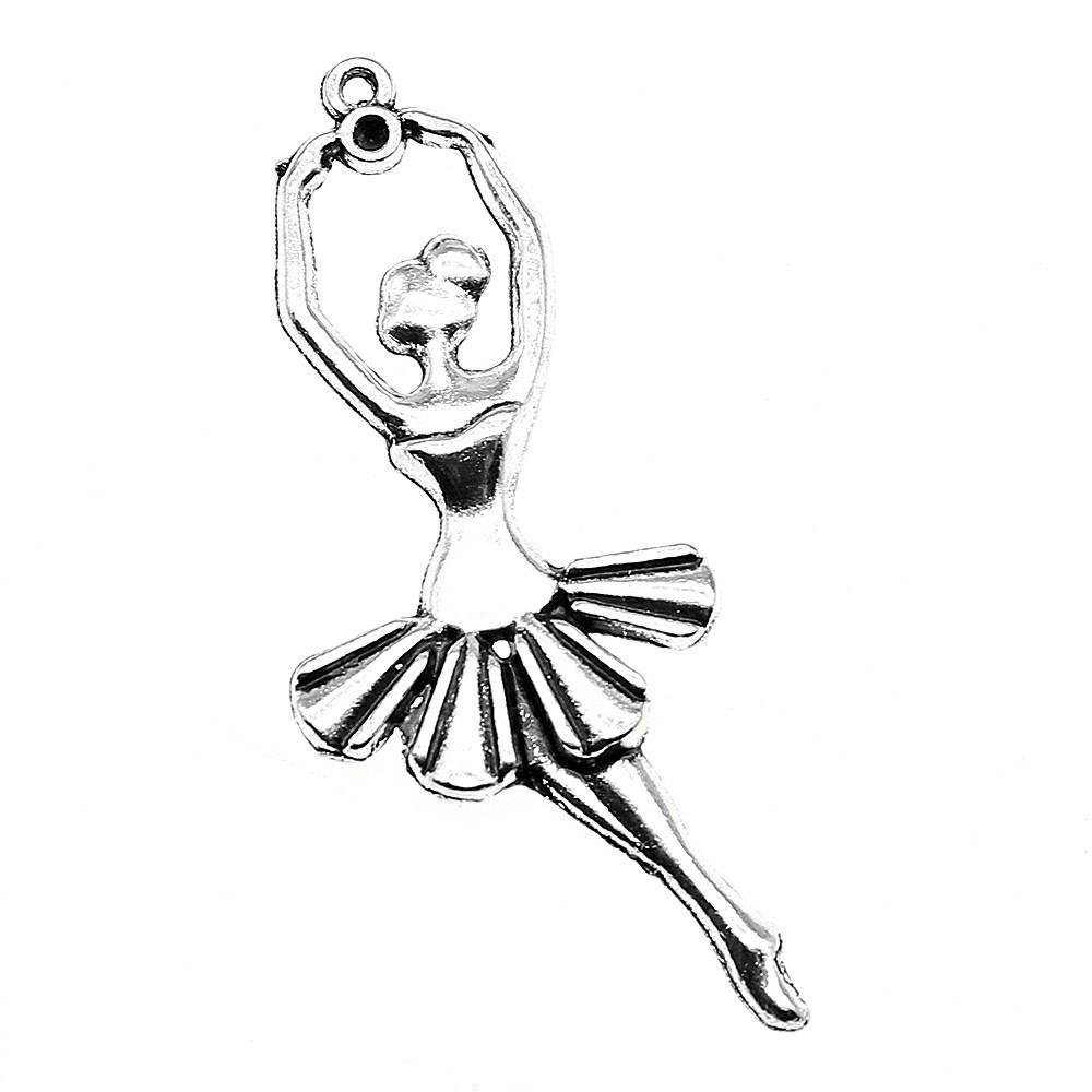 Dancing Boys Charms Girls Pendants For Dance Themed Jewelry Accessories Alloy