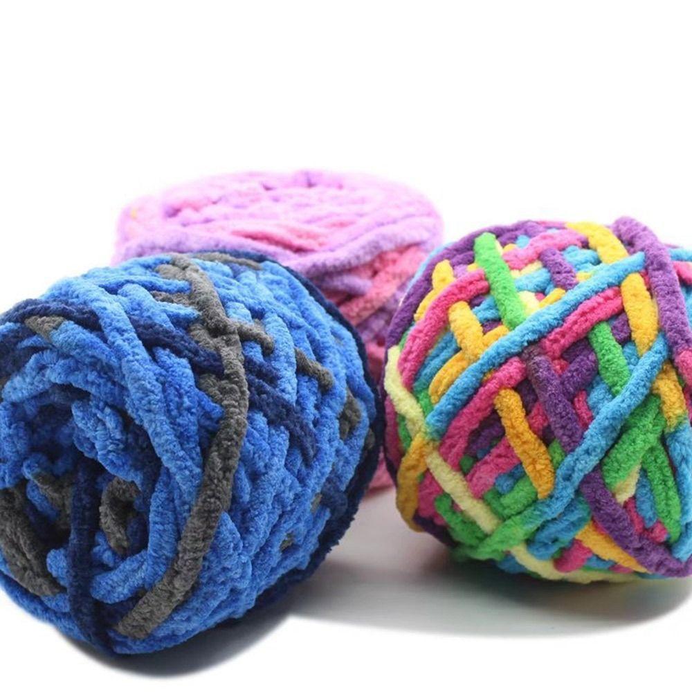Soft Wool Crochet Yarn Knitting Braided Yarn DIY Woven Thread