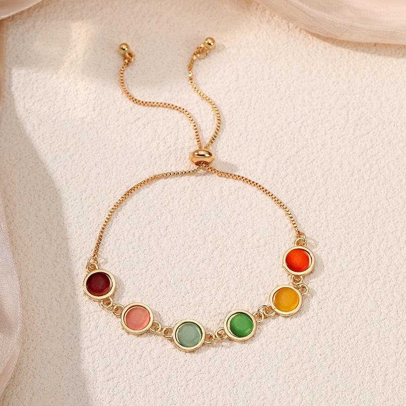 

Украшения из имитации опала, простой модный женский браслет, популярные украшения