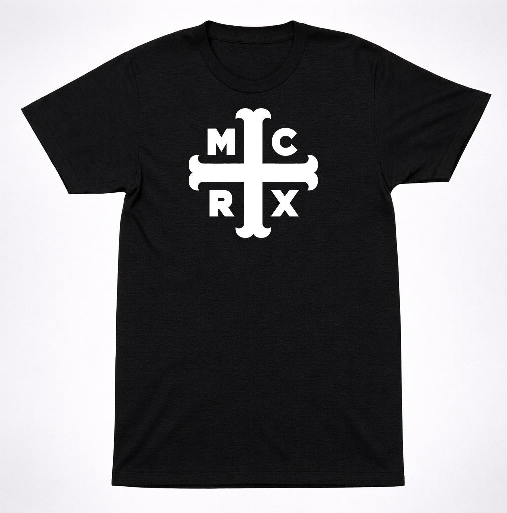 My Chemical Romance MCR Cross Logo T-Shirt | Emo Rock Band Classic Black Tee S разноцветный