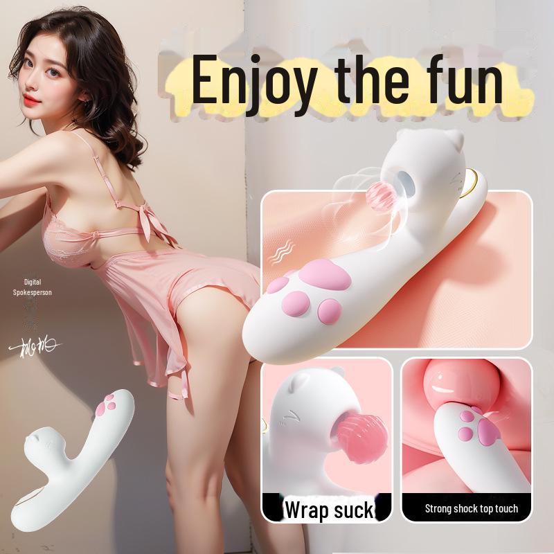 Miji Mengmeow Heating & Sucking Vibrating Massage Stick Female Masturbator - Adult Sex Toy