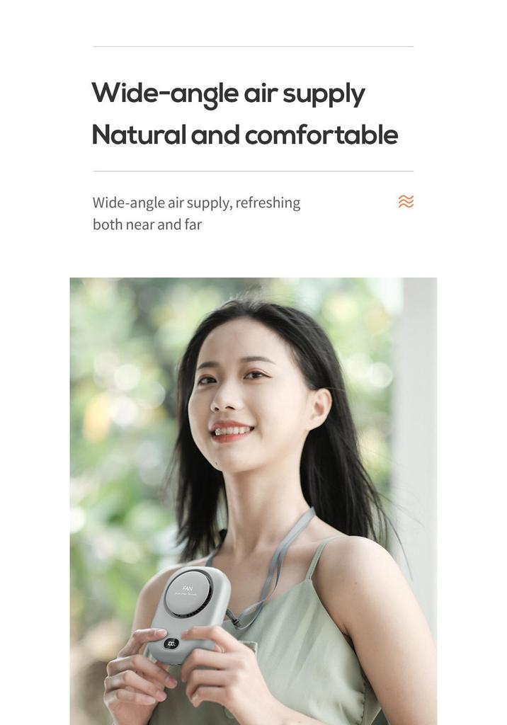2025 USB Rechargeable Portable Neck Fan