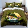 Fishing Themed Trio Set Multiple sizes kid's and adults' bedroom Exquisite 3PC bedding set gift