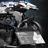 Non-Toxic 2369Pcs R1250Gs High Tech Motorcycle Building Blocks Children Toys 3D Models 1:5 Motorbike Racing Sport Car Assembly Toys Gift Set