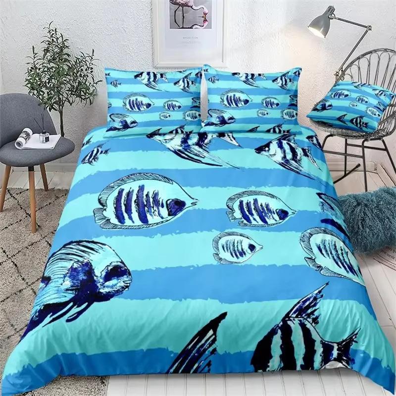 Golden Butterfly Down Comforter Set - Bedding Set - 3 Piece Comforter Cover Set