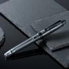Asvine V126 Penna Stilografica a Riempimento Sottovuoto Nero Opaco Titanio Pennino EF/F/M Acrilico Scrittura Regalo di Natale Penna per Ufficio Lusso