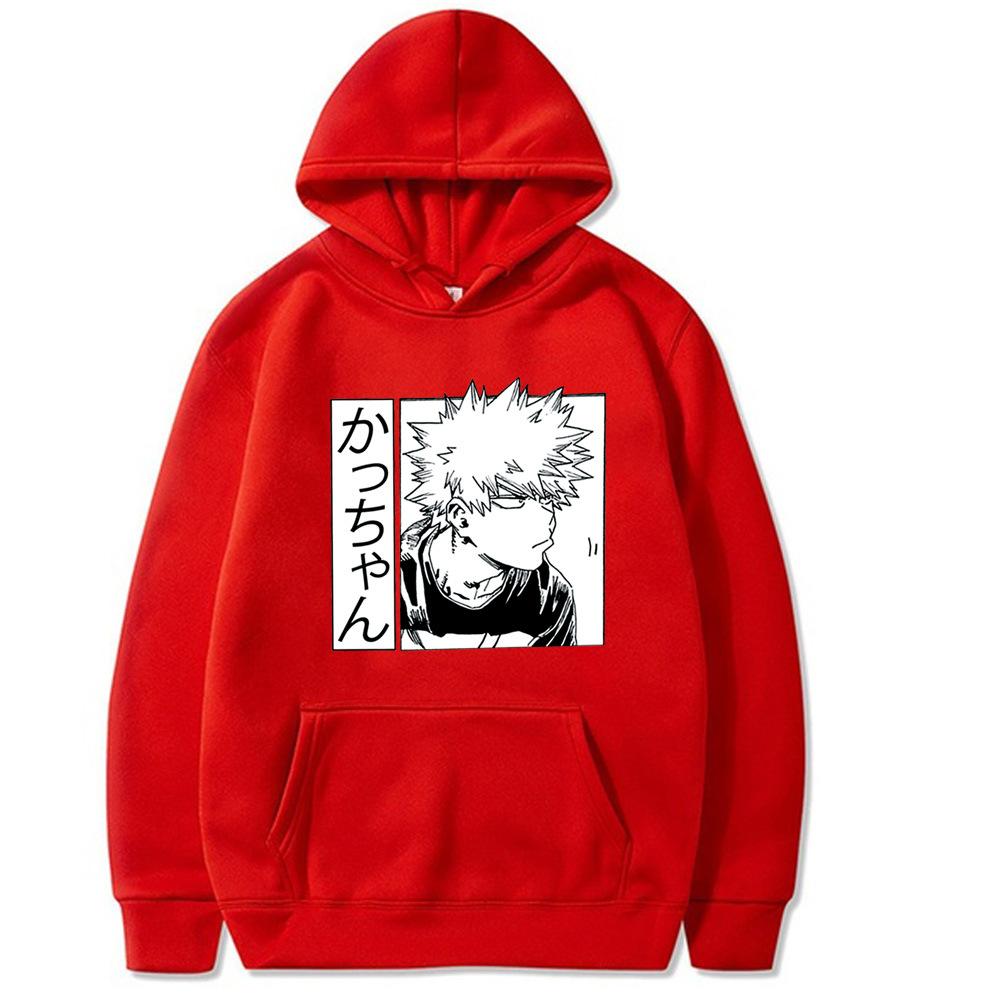 My Hero Academia Hoodies Print Fashion Sweatshirt Hip Hop Casual Unisex Autumn Winter Fleece Streetwear Tops Sudaderas