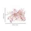 Wedding Headdress Crystal Hair Comb Bridal Flower Shape Exquisite Design Comfortable Durable Stylish Headwear for Brides
