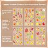 6 Sheets Vintage Leaves Flowers PET Sticker Package Plant Theme DIY Diary Decoration Sticker Album Scrapbooking