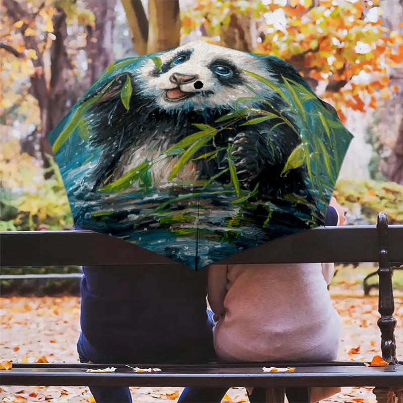 Aquatic Animals pattern, automatic folding umbrella, portable and foldable design, 8 ribs, a Christmas or birthday gift.