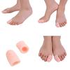 Karonpeln Set of 2 Silicone Toe Cots, Toe Caps, Protectors, Toenail Protection Caps, Cushioned, Shock Absorbent, Friction Pain Relief, Breathable, Was