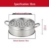 JingZhiFeng Thickened Stainless Steel Commercial Steamer