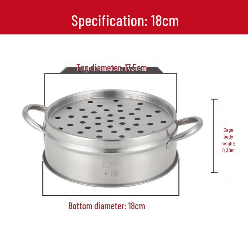 JingZhiFeng Thickened Stainless Steel Commercial Steamer