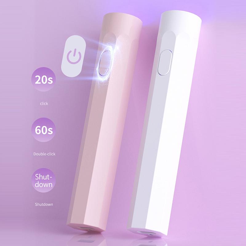 Portable Handheld Mini Nail Lamp For Gel Polish Quick Dry Flashlight Pen Usb Nail Dryer Machine Uv Led Nail Lamp